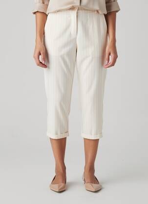 Pantalon 7/8 taille haute taille haute beige IMPERIAL femme