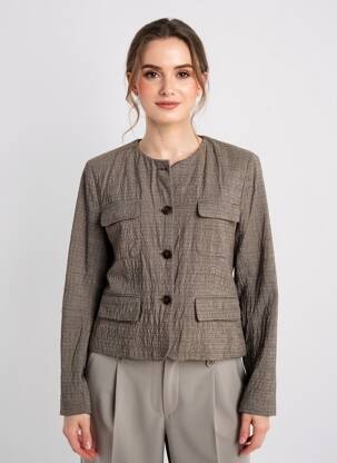 Veste chic poches marron MKT STUDIO femme