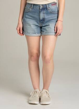 Short tissage denim taille normale bleu TOMMY HILFIGER femme