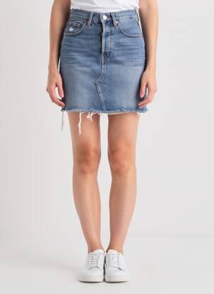 Jupe courte poches bleu LEVI'S femme