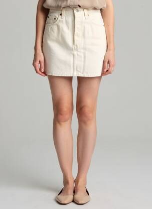 Jupe courte poches beige LEVI'S femme