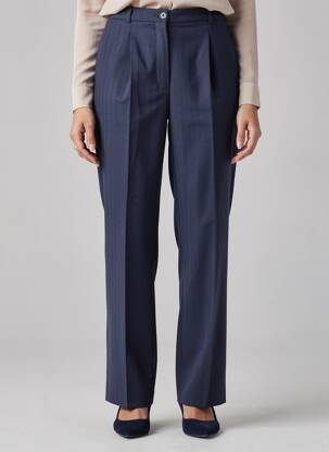Pantalon droit stretch taille normale bleu LACOSTE femme