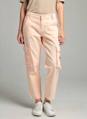 Pantalon cargo poches taille normale rose LEVI'S femme