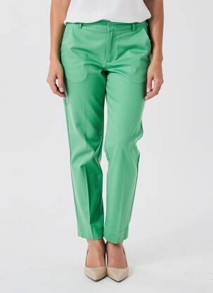 Pantalon chino fermeture zippée sous rabat avec crochet taille normale vert SCOTCH & SODA femme