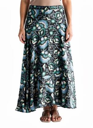 Jupe longue coupe fluide noir GERARD DAREL femme