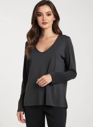 T-shirt manches longues manches longues noir ANONYM APPAREL femme