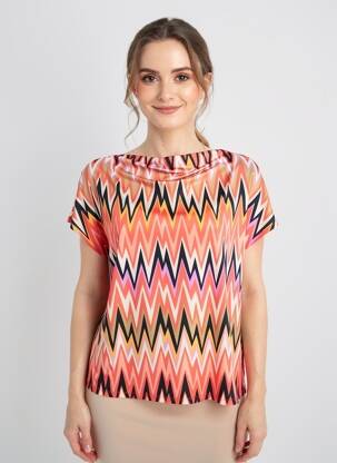 Top stretch manches courtes rose BETTY BARCLAY femme
