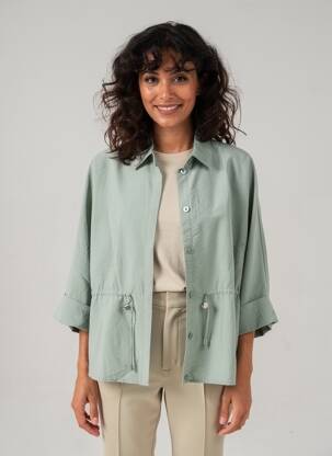 Veste casual col chemisier vert BETTY BARCLAY femme