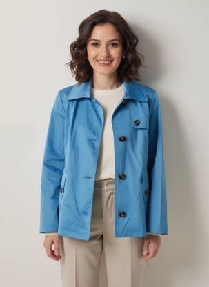 Veste casual coupe droite bleu BETTY BARCLAY femme