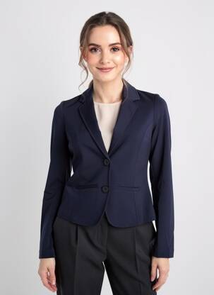 Blazer coupe cintrée bleu SIGNE NATURE femme