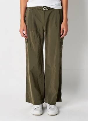 Pantalon droit taille élastique taille normale vert LA PETITE FRANCAISE femme