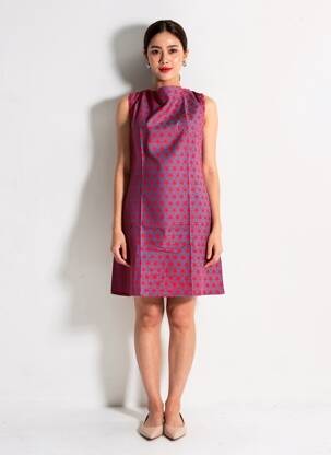 Robe courte sans manche sans manche rouge SINOE BY BAMBOO'S femme