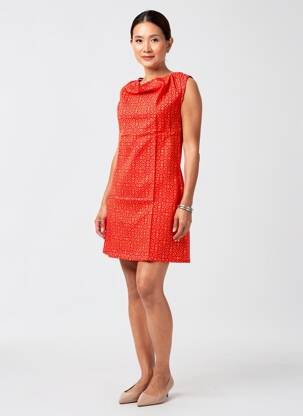 Robe courte sans manche sans manche orange SINOE BY BAMBOO'S femme