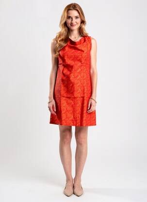 Robe courte sans manche sans manche rouge SINOE BY BAMBOO'S femme