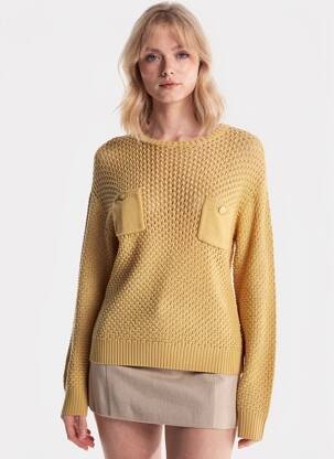 Pull stretch manches longues beige ARTIGIANO femme