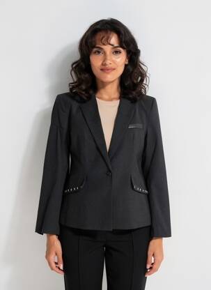 Blazer poches noir EVA KAYAN femme