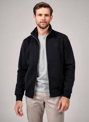 Veste casual resserrée sur le bas noir SUPER DRY homme