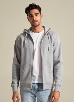 Veste casual resserrée sur le bas gris SUPERDRY homme