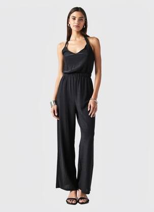 Combi-pantalon fines bretelles fines bretelles noir GRACE & MILA femme
