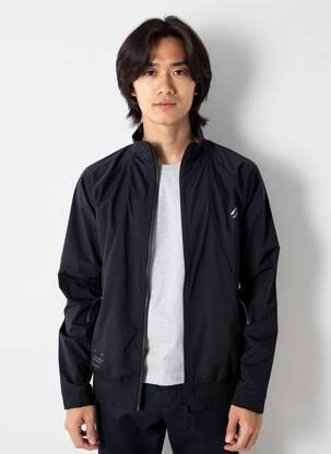 Veste casual resserrée sur le bas noir SUPERDRY homme