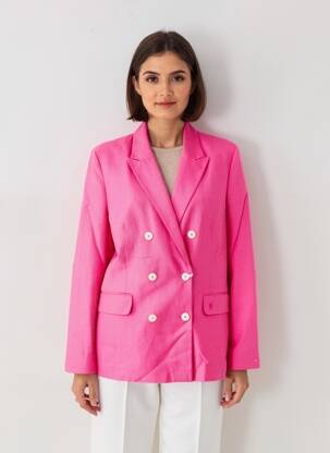 Veste chic fausses poches rose TOMMY HILFIGER femme