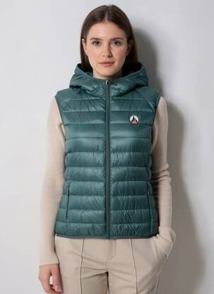 Doudoune poches a capuche vert JOTT (JUST OVER THE TOP) femme