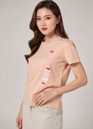 T-shirt stretch manches courtes rose LEVI'S femme