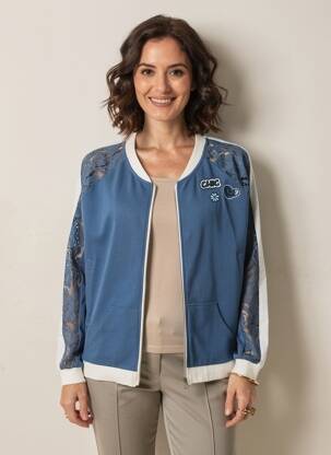Veste casual poches bleu ANANKE femme