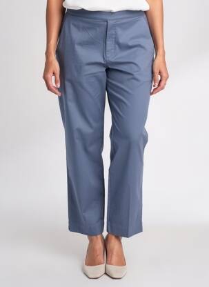 Pantalon droit stretch taille normale bleu ESE O ESE femme