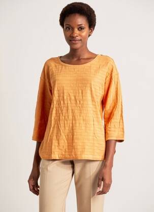 T-shirt manches 3/4 manches 3/4 orange WHITE STUFF femme