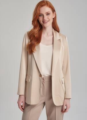 Blazer poches beige ATTENTIF femme