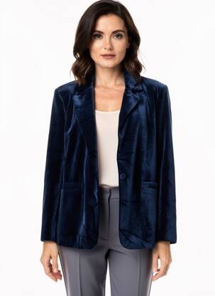 Blazer poches bleu CALIE femme