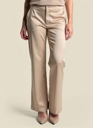 Pantalon flare taille normale taille normale chair ATTENTIF femme