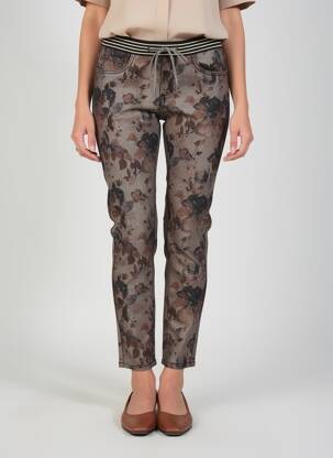 Pantalon slim taille élastique taille normale noir MAISON ONADO femme