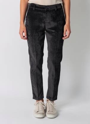 Pantalon chino fermeture zippée sous rabat boutonné taille normale noir NAIIF femme