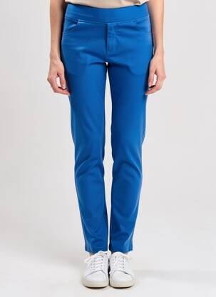 Pantalon slim taille haute taille haute bleu CHRISTY femme