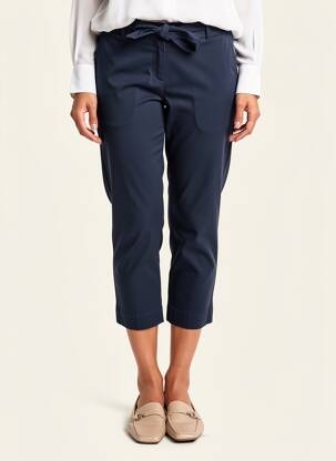 Pantalon 7/8 taille à pinces taille normale bleu ATELIER GARDEUR femme