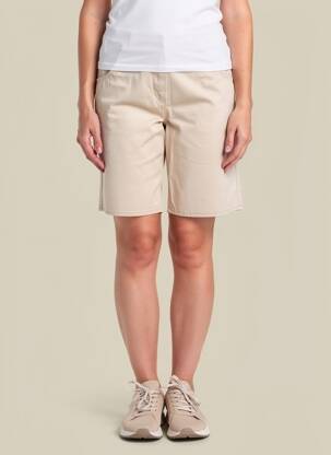 Bermuda tissage popeline taille normale beige GARDEUR femme