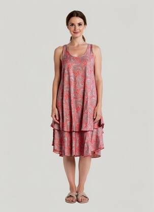 Robe mi-longue sans manche sans manche rose SINOE BY BAMBOO'S femme