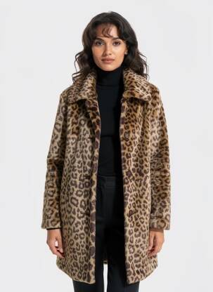 Manteau long coupe cintrée sans capuche beige CAROLL femme