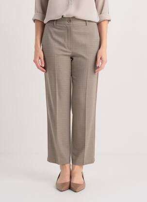 Pantalon chino broderie galons latéraux taille normale marron ESSENTIEL ANTWERP femme