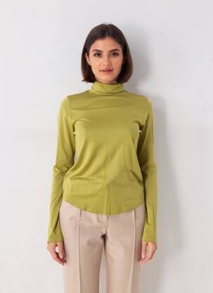 Sous-pull stretch manches longues vert FRNCH femme