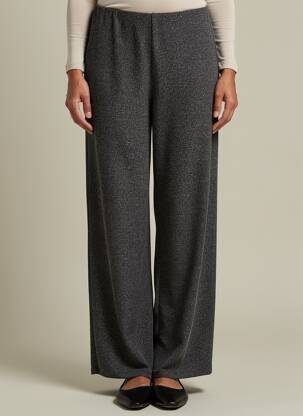 Pantalon large coupe fluide taille normale argent YEST femme