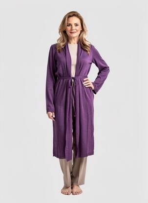 Gilet manches longues coupe cintrée violet YEST femme