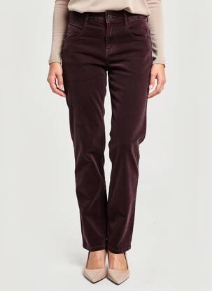 Pantalon slim stretch taille normale violet GARDEUR femme