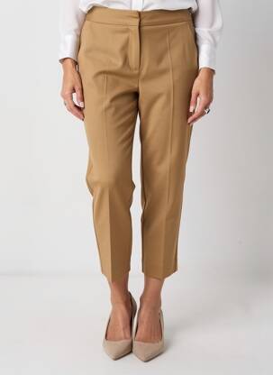 Pantalon 7/8 taille élastique taille normale beige I BLUES femme