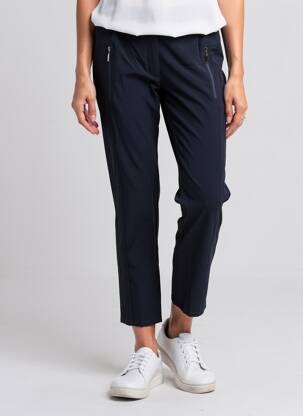 Pantalon 7/8 taille élastique taille normale bleu BETTY BARCLAY femme