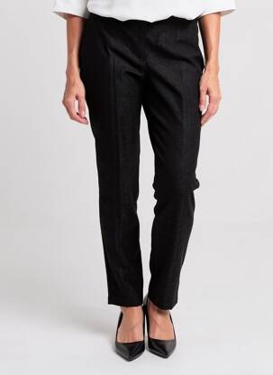 Pantalon slim taille élastique taille normale noir GARDEUR femme