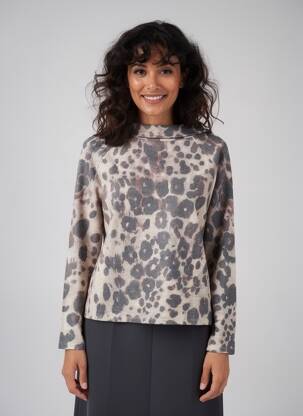 Pull coupe droite manches longues marron BETTY BARCLAY femme