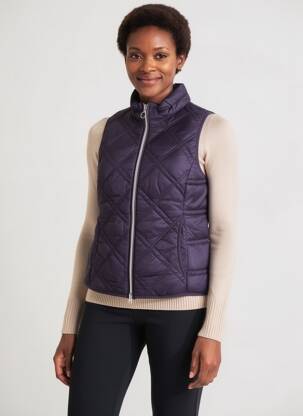 Doudoune poches sans capuche violet BETTY BARCLAY femme